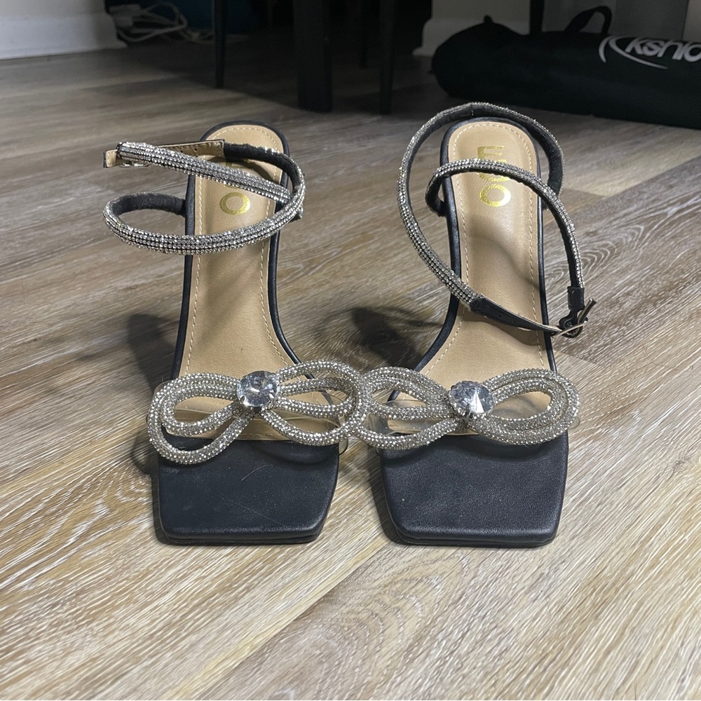 Ego Official Square Toe Sparkly Heels - image 2